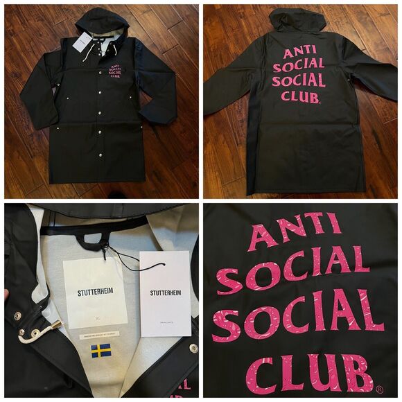 Anti Social Social Club ASSC X Stutterheim Raincoat - Picture 1 of 13